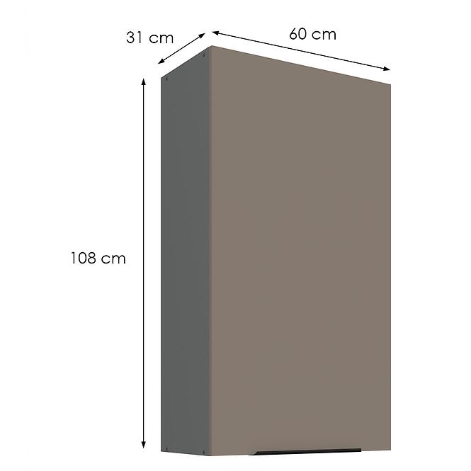 Kuchynská skrinka Aria-Ta/Ant Anti Fingerprint 60g-108 1f,2