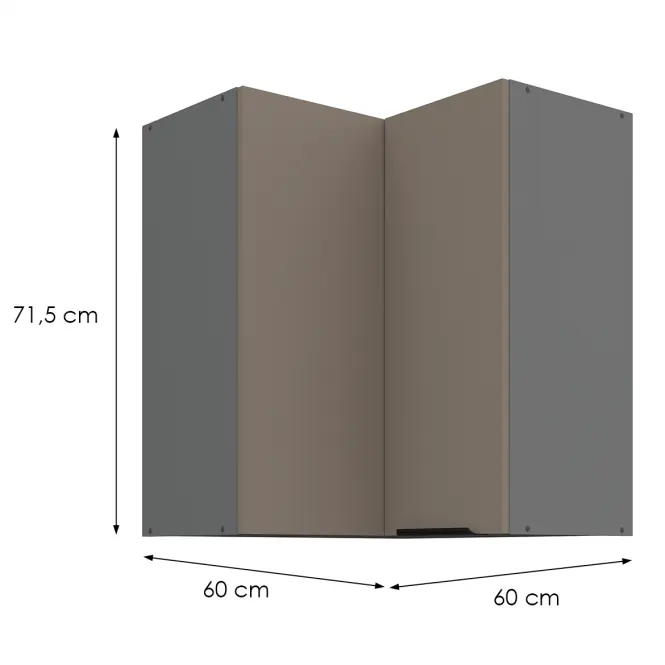 Kuchynská skrinka Aria-Ta/Ant Anti Fingerprint 60x60 Gn-72 2f (90°)