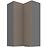 Kuchynská skrinka Aria-Ta/Ant Anti Fingerprint 60x60 Gn-108 2f (90°)