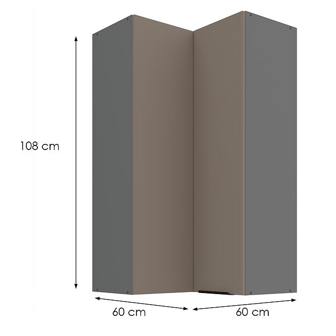 Kuchynská skrinka Aria-Ta/Ant Anti Fingerprint 60x60 Gn-108 2f (90°),2