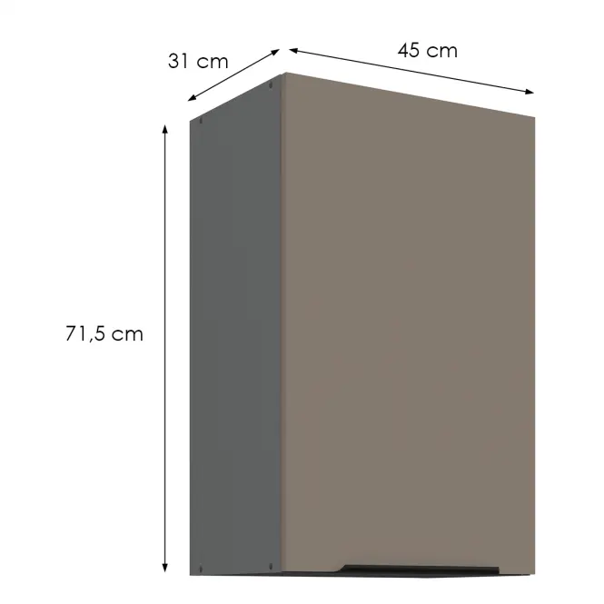 Kuchynská skrinka Aria-Ta/Ant Anti Fingerprint 45g-72 1f