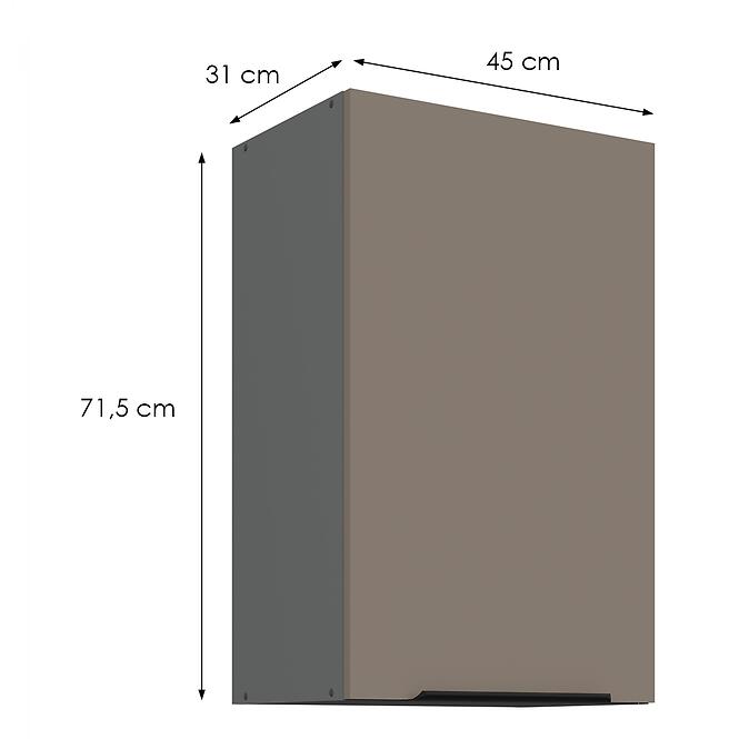 Kuchynská skrinka Aria-Ta/Ant Anti Fingerprint 45g-72 1f,2