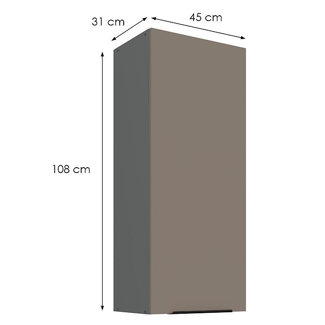Kuchynská skrinka Aria-Ta/Ant Anti Fingerprint 45g-108 1f,2