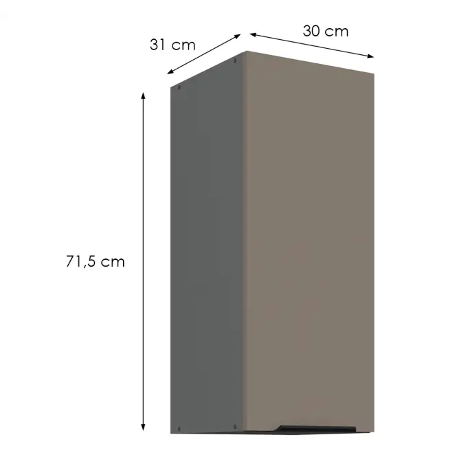 Kuchynská skrinka Aria-Ta/Ant Anti Fingerprint 30g-72 1f