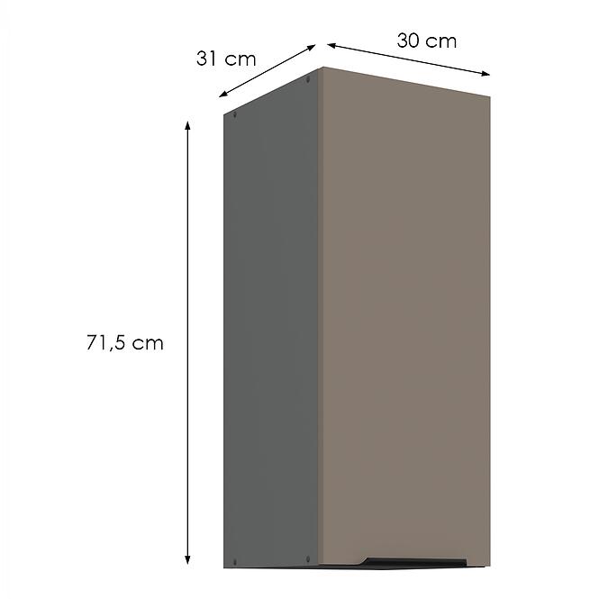 Kuchynská skrinka Aria-Ta/Ant Anti Fingerprint 30g-72 1f,2