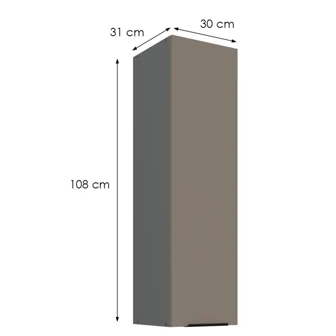 Kuchynská skrinka Aria-Ta/Ant Anti Fingerprint 30g-108 1f
