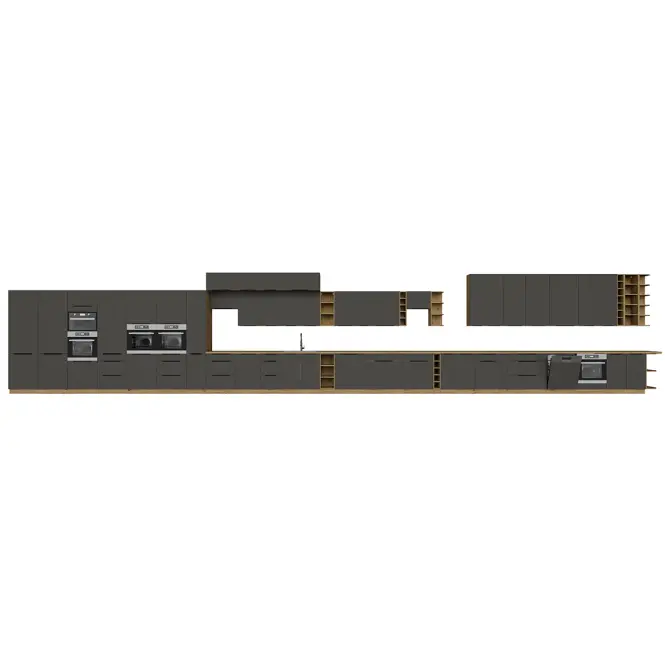 Kuchynská skrinka Aria-Gr/Ar Anti Fingerprint 80g-72 2f