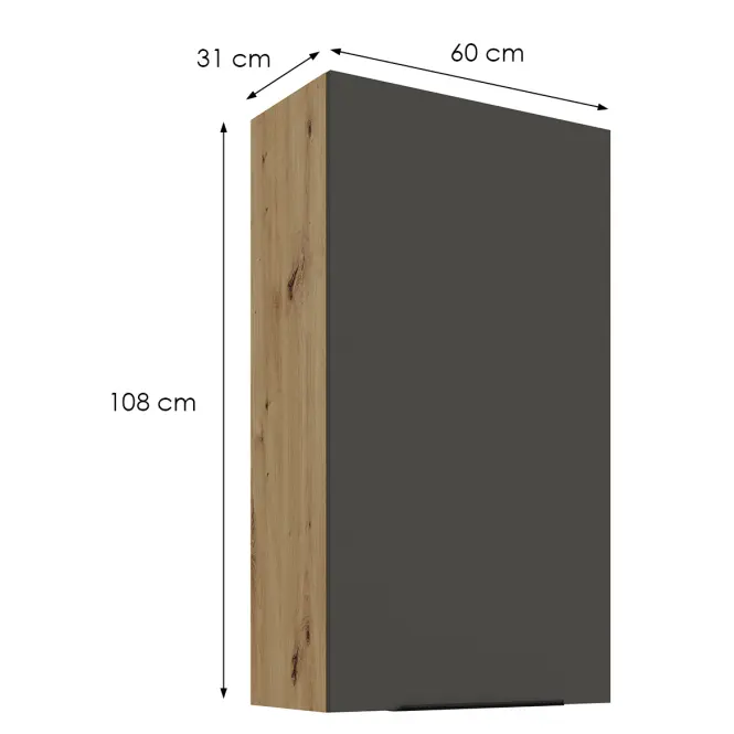 Kuchynská skrinka Aria-Gr/Ar Anti Fingerprint 60g-108 1f