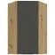Kuchynská skrinka Aria-Gr/Ar Anti Fingerprint 60x60 Gn-108 1f (45°)