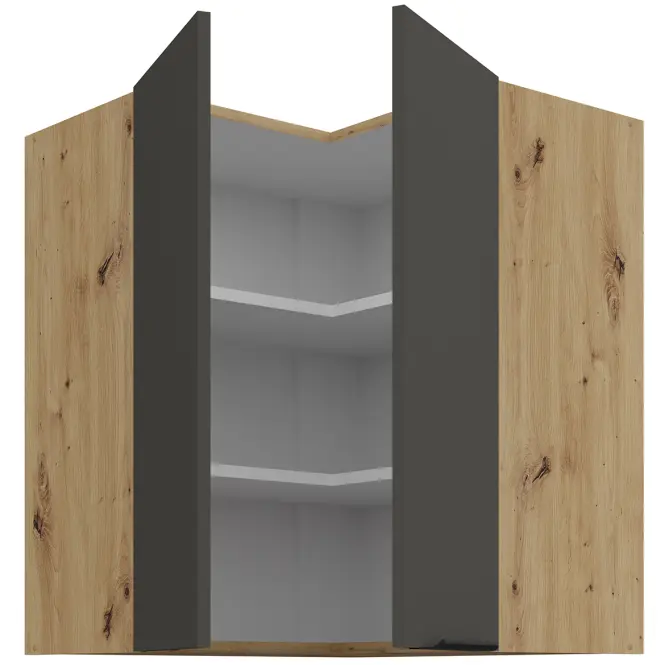 Kuchynská skrinka Aria-Gr/Ar Anti Fingerprint 60x60 Gn-72 2f (90°)