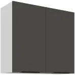 Kuchynská skrinka Aria-Gr/Wh Anti Fingerprint 80g-72 2f