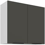 Kuchynská skrinka Aria-Gr/Wh Anti Fingerprint 80g-72 2f