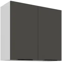 Kuchynská skrinka Aria-Gr/Wh Anti Fingerprint 80g-72 2f