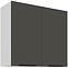 Kuchynská skrinka Aria-Gr/Wh Anti Fingerprint 80g-72 2f