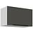 Kuchynská skrinka Aria-Gr/Wh Anti Fingerprint 60gu-36 1f