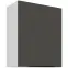 Kuchynská skrinka Aria-Gr/Wh Anti Fingerprint 60g-72 1f