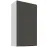 Kuchynská skrinka Aria-Gr/Wh Anti Fingerprint 60g-108 1f
