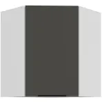 Kuchynská skrinka Aria-Gr/Wh Anti Fingerprint 60x60 Gn-72 1f (45°)