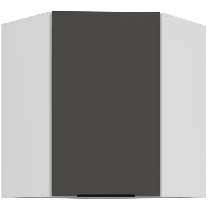 Kuchynská skrinka Aria-Gr/Wh Anti Fingerprint 60x60 Gn-72 1f (45°)