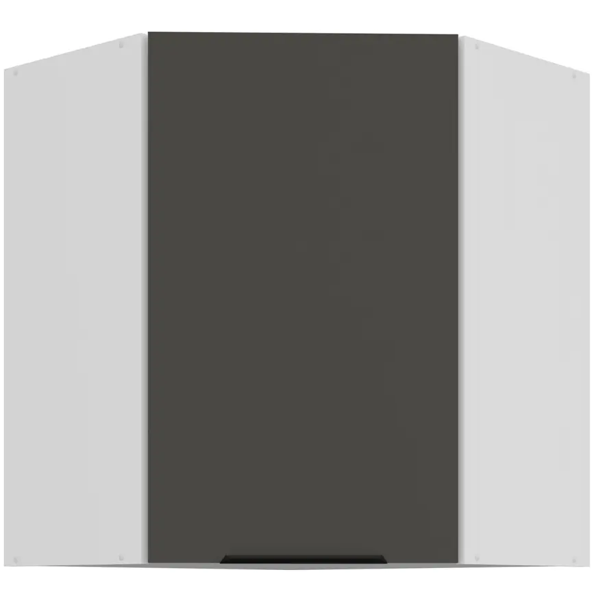 Kuchynská skrinka Aria-Gr/Wh Anti Fingerprint 60x60 Gn-72 1f (45°)