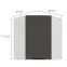 Kuchynská skrinka Aria-Gr/Wh Anti Fingerprint 60x60 Gn-72 1f (45°),2