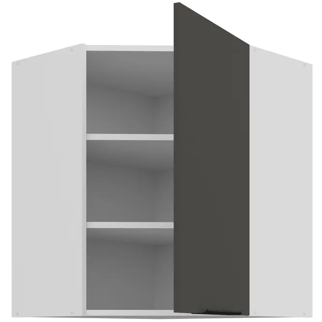 Kuchynská skrinka Aria-Gr/Wh Anti Fingerprint 60x60 Gn-72 1f (45°),3