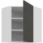 Kuchynská skrinka Aria-Gr/Wh Anti Fingerprint 60x60 Gn-72 1f (45°),3