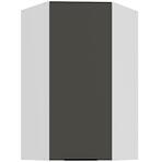 Kuchynská skrinka Aria-Gr/Wh Anti Fingerprint 60x60 Gn-108 1f (45°)