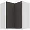 Kuchynská skrinka Aria-Gr/Wh Anti Fingerprint 60x60 Gn-72 2f (90°)