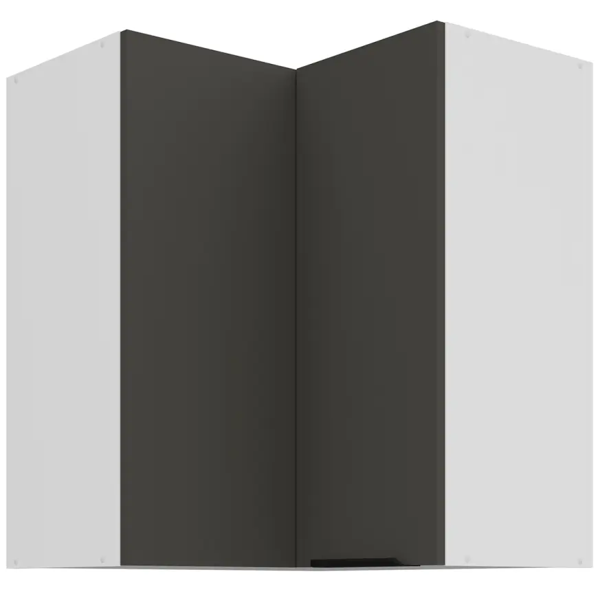 Kuchynská skrinka Aria-Gr/Wh Anti Fingerprint 60x60 Gn-72 2f (90°)
