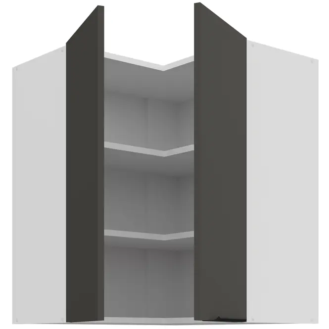 Kuchynská skrinka Aria-Gr/Wh Anti Fingerprint 60x60 Gn-72 2f (90°),3