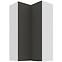 Kuchynská skrinka Aria-Gr/Wh Anti Fingerprint 60x60 Gn-108 2f (90°)