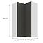 Kuchynská skrinka Aria-Gr/Wh Anti Fingerprint 60x60 Gn-108 2f (90°),2