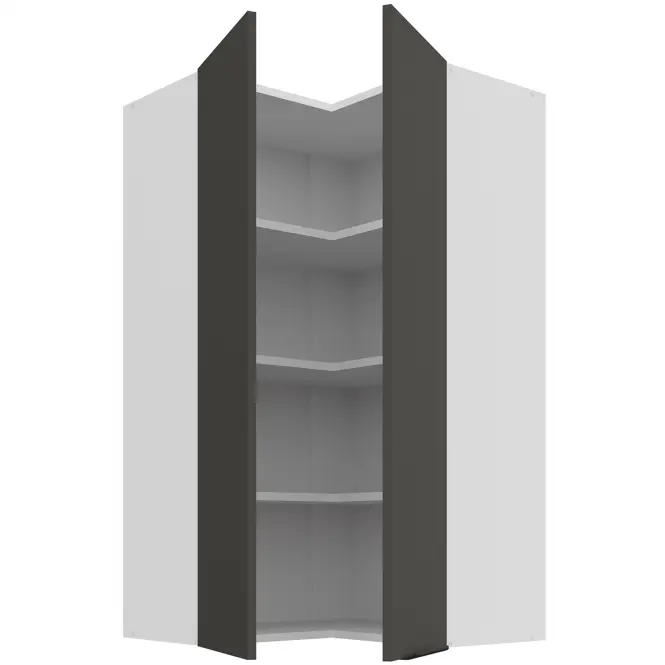 Kuchynská skrinka Aria-Gr/Wh Anti Fingerprint 60x60 Gn-108 2f (90°)