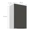 Kuchynská skrinka Aria-Gr/Wh Anti Fingerprint 45g-72 1f,2