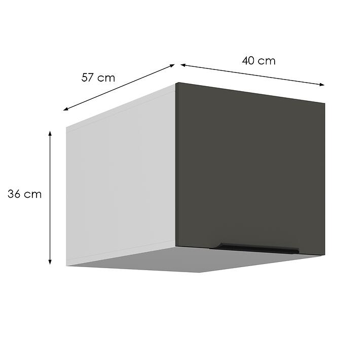 Kuchynská skrinka Aria-Gr/Wh Anti Fingerprint 40 Nagu-36 1f,2