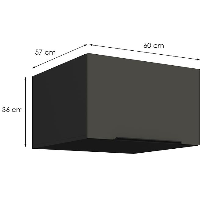 Kuchynská skrinka Aria-Gr/Bl Anti Fingerprint 60 Nagu-36 1f