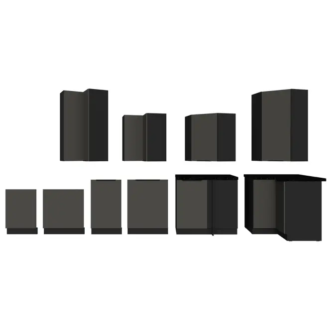 Kuchynská skrinka Aria-Gr/Bl Anti Fingerprint 60g-72 1f