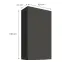 Kuchynská skrinka Aria-Gr/Bl Anti Fingerprint 60g-108 1f,2