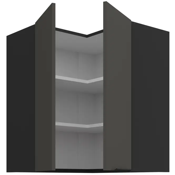 Kuchynská skrinka Aria-Gr/Bl Anti Fingerprint 60x60 Gn-72 2f (90°),3