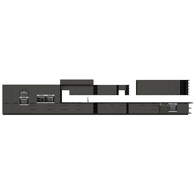 Kuchynská skrinka Aria-Gr/Bl Anti Fingerprint 60x60 Gn-108 2f (90°),10