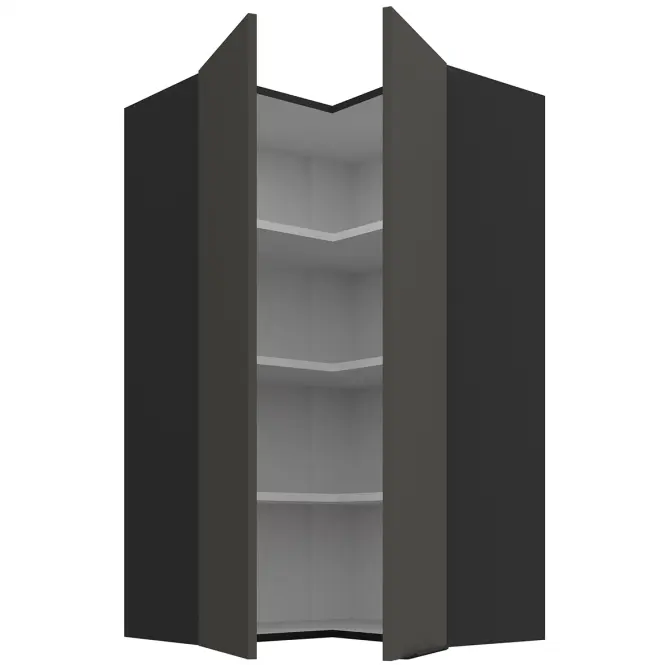 Kuchynská skrinka Aria-Gr/Bl Anti Fingerprint 60x60 Gn-108 2f (90°)