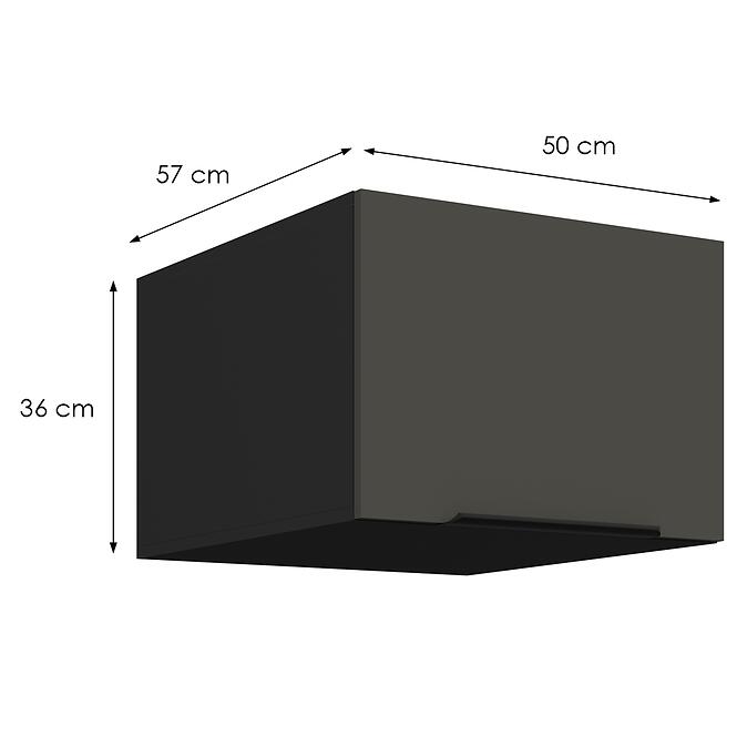 Kuchynská skrinka Aria-Gr/Bl Anti Fingerprint 50 Nagu-36 1f,2