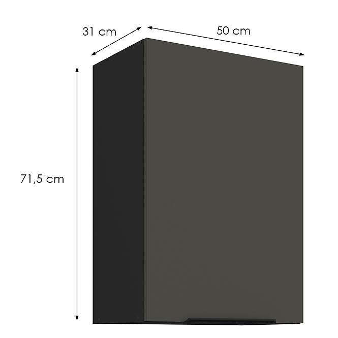 Kuchynská skrinka Aria-Gr/Bl Anti Fingerprint 50g-72 1f,2