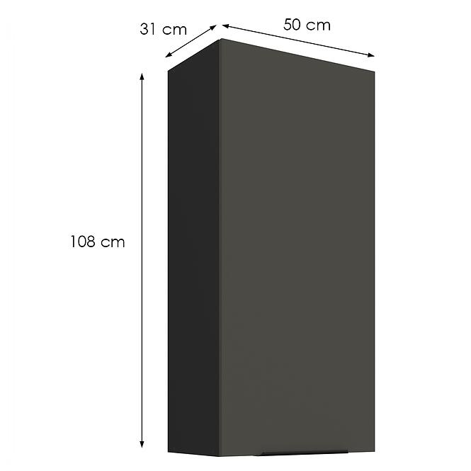 Kuchynská skrinka Aria-Gr/Bl Anti Fingerprint 50g-108 1f,2