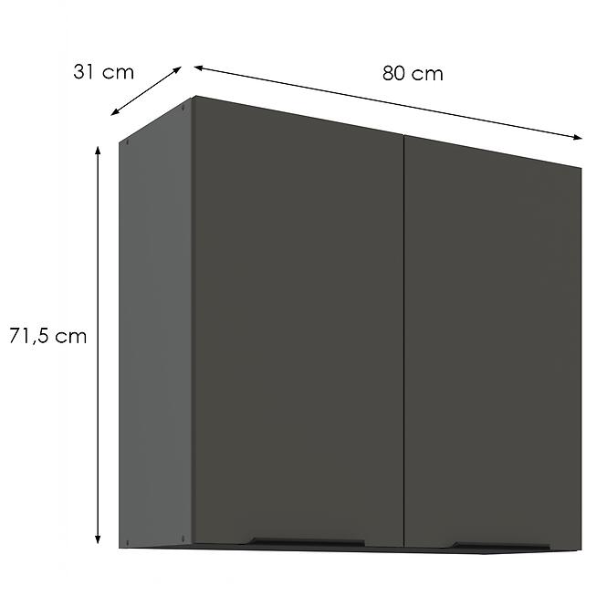 Kuchynská skrinka Aria-Gr/Ant Anti Fingerprint 80g-72 2f,2