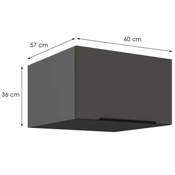 Kuchynská skrinka Aria-Gr/Ant Anti Fingerprint 60 Nagu-36 1f