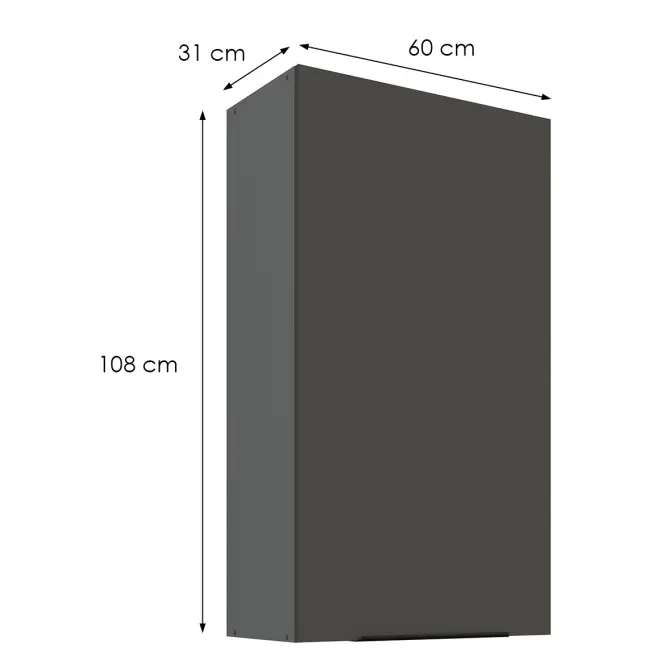 Kuchynská skrinka Aria-Gr/Ant Anti Fingerprint 60g-108 1f