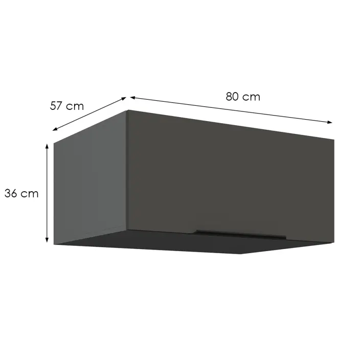 Kuchynská skrinka Aria-Gr/Ant Anti Fingerprint 60x60 Gn-108 1f (45°)