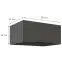 Kuchynská skrinka Aria-Gr/Ant Anti Fingerprint 60x60 Gn-108 1f (45°),2